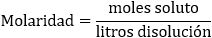 disoluciones y concentraciones